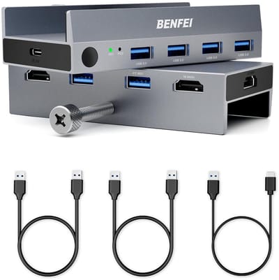 KVM Switch USB 3.0 met 8K HDMI Ondersteuning voor 2 Computers en 4 USB-apparaten