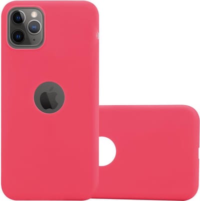 Cadorabo Hoesje geschikt voor Apple iPhone 11 PRO in CANDY ROOD - Beschermhoes gemaakt van flexibel TPU silicone Case Cover