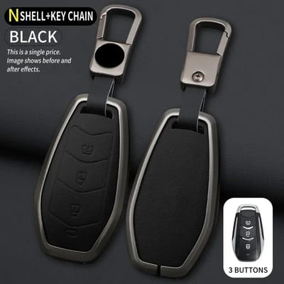 Housse de clé de voiture Étuis pour télécommandes Pour Dfsk Dongfeng Fengguang 580 Dfm Glory 560 500 Porte-clés Protecteur Accessoires Auto black