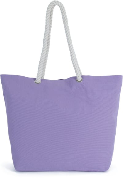Kimood Totebag in marinestijl KI3209 - Washed Lit Purple - One size