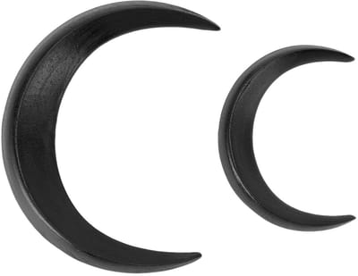 Dailygoods- Haarvork Set - 2-delige Houten Haarvorken - Elegante Haarspeldaccessoires - Maan Haarvork - Geschikt voor Verschillende Haartypes - Duurzaam Ontwerp - Haarspeld