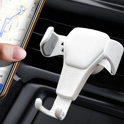 Waledano® Autohouder - Telefoonhouder - Telefoonhouder Auto Ventilatie - Telefoonlader Ventilatierooster - Draadloos Laden - Universeel - Voor 4-7 Inches Phones - Autohouder Telefoon - Wit