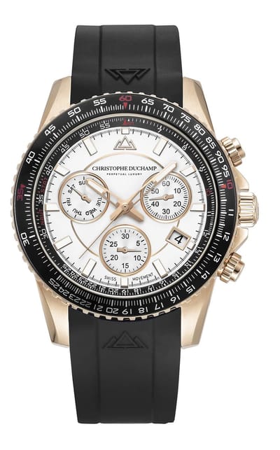 Christophe Duchamp Velocite V2 - Luxe Herenhorloge - Chronograaf - Premium Sportief Design