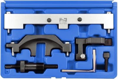 SW-Stahl 26112L motorafstelgereedschapset I geschikt voor BMW I voertuigen voor 1,6l benzinemotoren N40 en N45