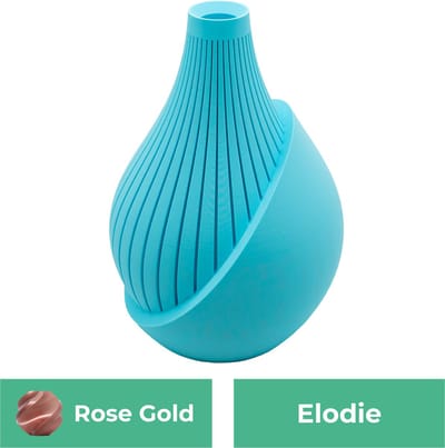 Elodie moderne vaas – Decoratieve vaas - Rose Gold - 3d geprinte vaas – geschikt voor droogbloemen - 20CM