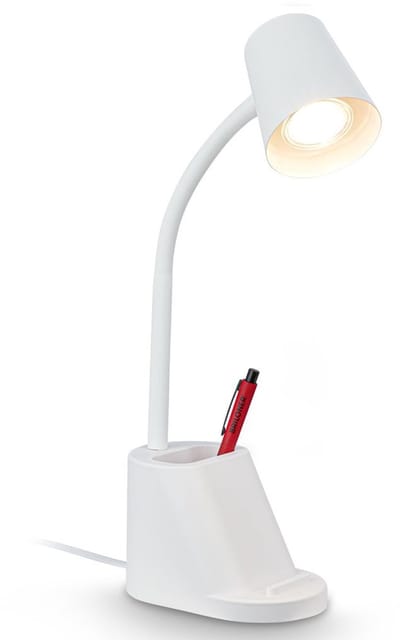 Briloner Pahu - Bureaulamp - 7534016 - Penhouder - Kabelschakelaar - Verstelbaar - 21 x 10 x 35,5 cm - Wit