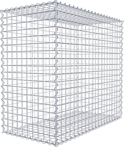 Draadkorven voor stenen - Vulbare manden - Tuin vormgeven - Galvanisch verzinkt - 100x90x50 cm - Zilverkleurig
