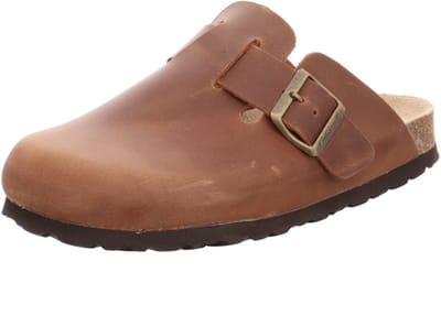 Natural Sense unisex pantoffels klomp leer bruin 1152933