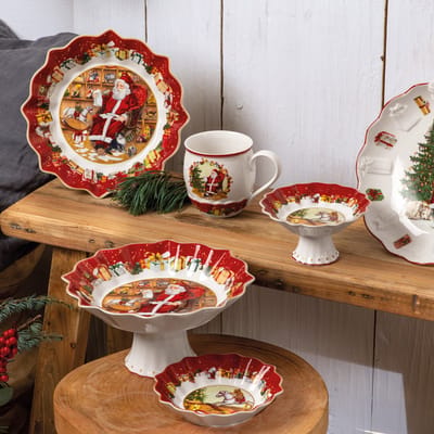 Villeroy & Boch Serveerschaal Toy's Fantasy Kerstman - ø 25 cm