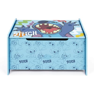 Opbergkist Lilo & Stitch - 62,50x37x40 cm - Blauw/spaanplaat - Emob - Kinderkasten - Blauw - Spaanplaat - Kinderkasten - Op voorraad