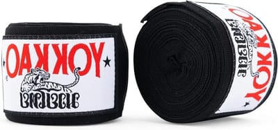 Premium Hand Wraps - Bokshandschoenen Bandage - Sport Training - Unieke Weefpatroon - 14 x 8 x 7 cm - Zwart