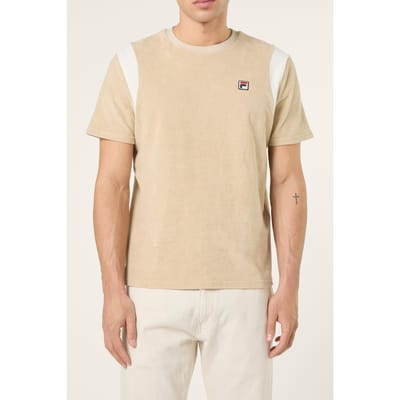 FILA Empoli Regular Blocked Towelling T-shirt White Pepper-egret Taglia: S | Magliette basic Outlet | Uomo | Bianco