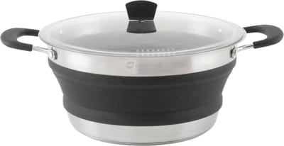 Outwell opvouwbare opvouwbare siliconen / roestvrijstalen pot 1,4 liter S