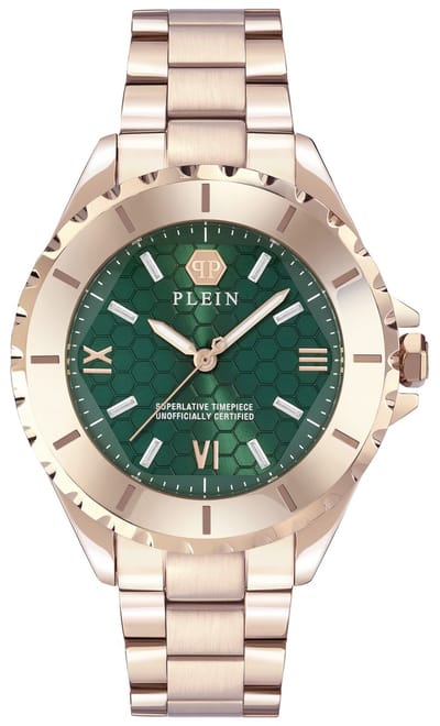 Philipp Plein Plein Heaven PWPOA0824 Horloge - Staal - Rosékleurig - Ø 38 mm