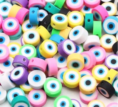 Akyol - evil eye - polymeer kralen - kralen maken - armband kralen maken - hobby kralen - kralen oog - polymeer klei kralen - kralen voor armband - boze oog kralen
