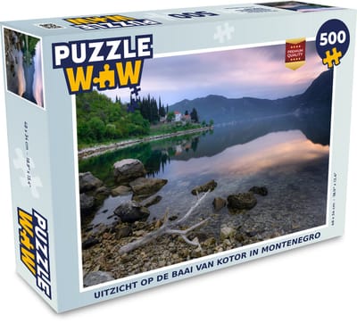 Puzzel Uitzicht op de baai van Kotor in Montenegro - Legpuzzel - Puzzel 500 stukjes