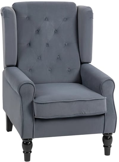 Fauteuil - Relaxzetel - Relaxstoel - Relaxfauteuil - Stoel - Met armleuning - Voor één Persoon - Grijs