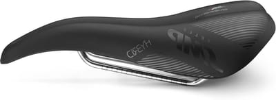SnelShoppen - Selle SMP Hybrid zadel - mat zwart, comfortabel fietszadel 275 mm x 140 mm, ideaal voor lange ritten, vermindert druk op stuitje en gesl