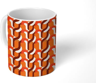Mok - Koffiemok - Retro - Modern - Kleurrijk - Mokken - 350 ML - Beker - Koffiemokken - Theemok