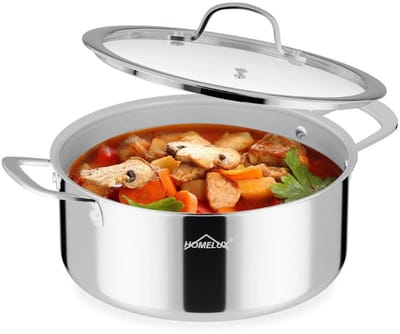 Homelux - Braadpan - Braadpannen - Braadpan 20cm - Braadpan Inductie Met Deksel - Honinggraatpan - Krasvrijepan - Krasvrij - Voor Alle warmte Bronnen