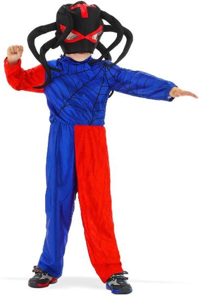 Folat - Spider kinderkostuum 6-8 jaar. Size M - 116-134