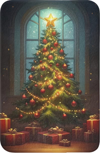 WC mat 40x60 cm - Antislip - Kerstboom - Cadeau - Kerst - Winter - Toiletmat - Vloermat - Douchemat - Toilet tapijt - Toiletmatten