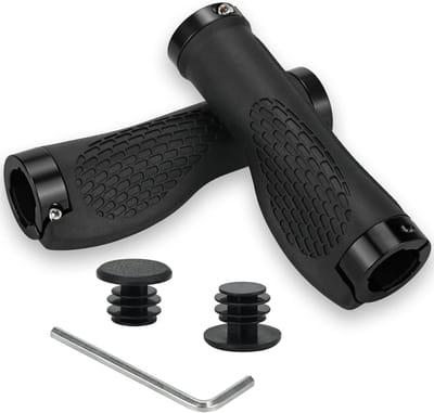 Fietshandgrepen - Ergonomische grips - Comfortabel Fietsen - Antislip rubber ontwerp - 22.2mm diameter - Zwart