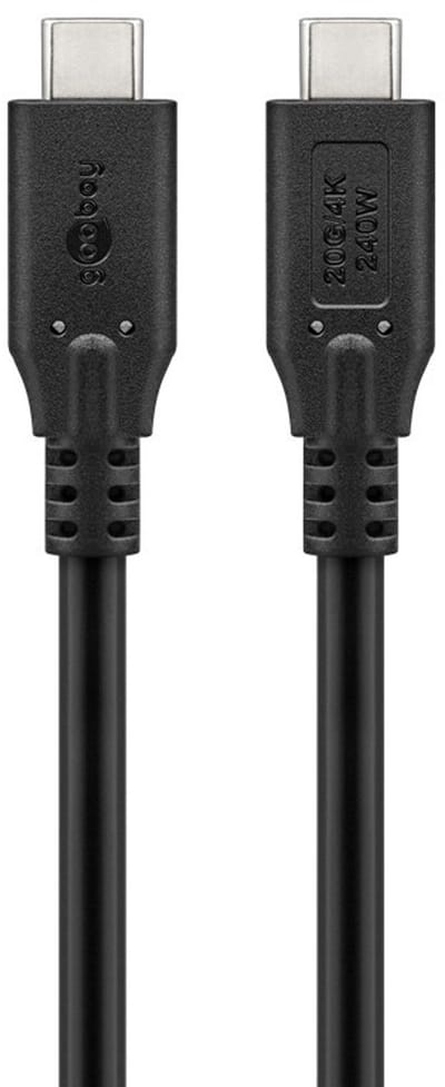 USB-C Kabel - USB4 Gen 2 - 240W laden - Pro - 1,5 meter - Zwart