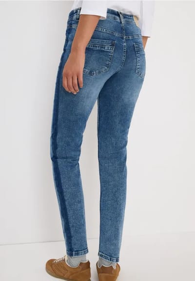 Jeans met galonstrepen