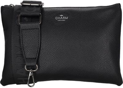 Charm London Pentonville Schoudertas - Crossbody - Telefoonvak - Praktisch - Schouderband - Zwart