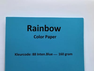 Rainbow Kl-88 intense blauw 25 vel 160 gram papier