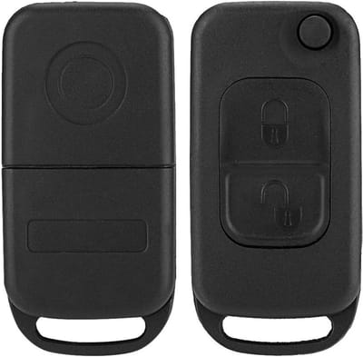 Verstevigde Sleutelhoes voor SLK R170 met Flip 2 Knoppen - Bescherming en Stijl voor Sleutels van Auto's