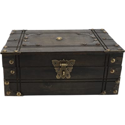 Vintage Opbergcontainer Delicate Elegante Houten Herinneringsdoos voor Sieraden Cadeau Handwerk Grijsbruin Met Combinatie gray