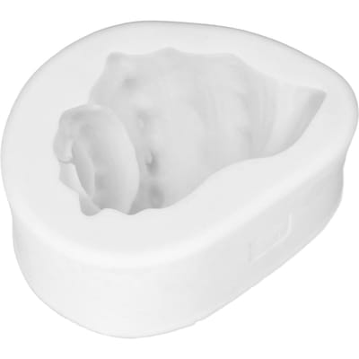 Siliconen Fondant Vorm Schelp Stijl Voedselkwaliteit Duurzaam Anti-aanbak Hittebestendig Brede Toepassing Siliconen Bakvorm L white