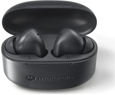 Motorola MOTO Buds 065 Draadloze Oordopjes - Draadloze Oortjes met Bluetooth 5.3 - Waterbestendige In-Ear Oordopjes - 15 M Draadloos Bereik - Earbuds tot 17 Uur Afspeeltijd - Zwart