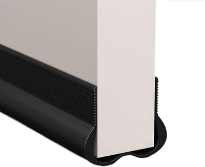 Geluidsdichte deurafdichting - Flexibele Deur Onderkant Afdichtstrip - Geluidsisolatie, Wind- en Stofdichte Weerstrip - Deurkier Tochtstopper Tape - Zwart