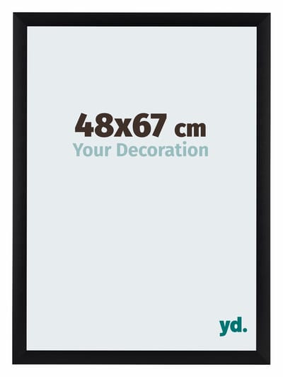 Your Decoration - Fotolijst 48x67 cm - Aluminium - Zwart Geborsteld - Tucson