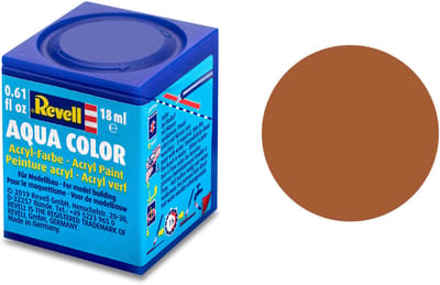 Revell Hobbyverf Acrylverf - Aqua #85 Brown - Matt - RAL8023 - Acryl - Verf potje - 18 ml