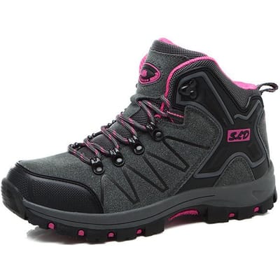 Bottines d'extérieur antidérapantes pour hommes et femmes, chaussures de marche décontractées, plates, en cuir, à la mode, pour l'automne et le printemps 44 black