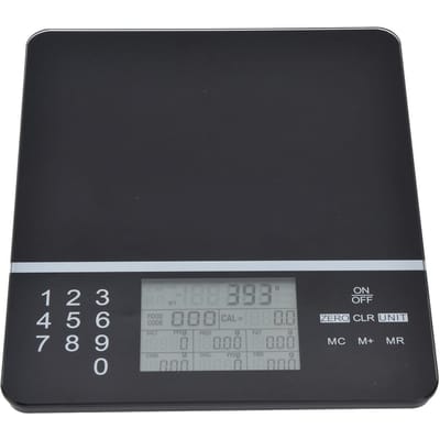 Balance Nutritionnelle Alimentaire Poids Grammes et Oz Verre Trempé Balance de Cuisine Numérique avec Écran LCD pour L