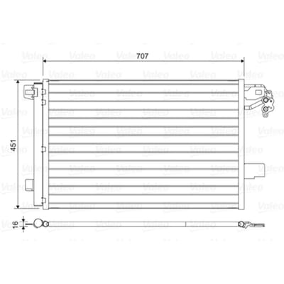 Condensator, airconditioning VALEO 814461