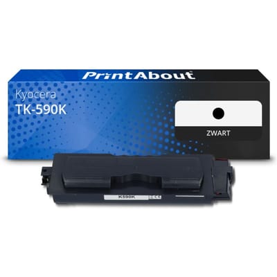 PrintAbout huismerk Toner TK-590K Zwart Geschikt voor Kyocera