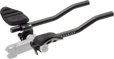 Aerobars Fietsstuur - Stuurverlenging Clip-on - Triatlon Racefiets - Snelsluiting Gereedschapsloos - 399 x 99 cm - Zwart