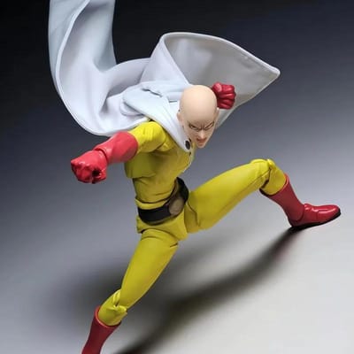 KAIYODO Amazing Yamaguchi Revoltech ONE PUNCH-MAN Saitama Actiefiguur PVC Beeld Anime Speelgoed Ko Model Collectie Decor Cadeau white