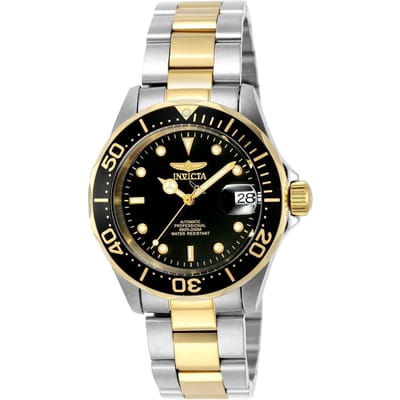 Invicta Pro Diver 8927 Heren Horloge - Waterdicht - Analoog - Automatisch Uurwerk - Roestvrij Staal met zwarte Wijzerplaat - 40mm
