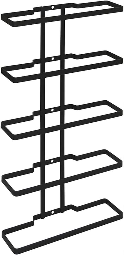 DnA® Wijnrek Muur - Wijnrek - Wijnrek Hout - Zwart - 44cm x 25cm x 9cm