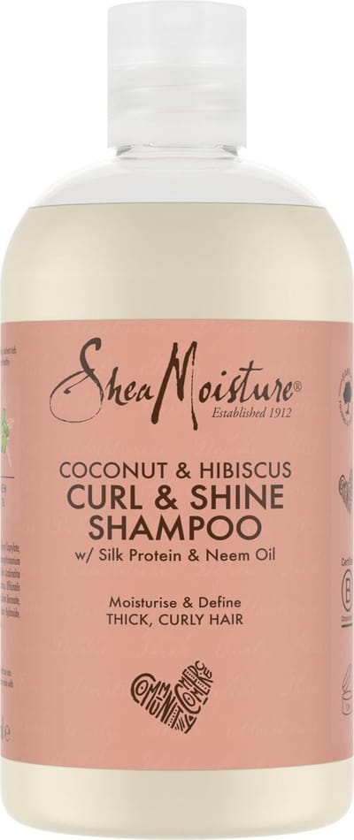 Shea Moisture Coconut & Hibiscus - Curl & Shine - Shampoo - 384 ml