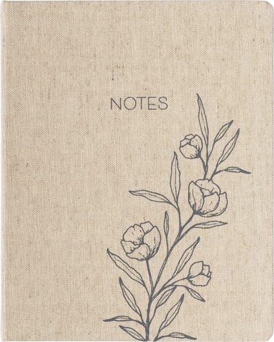 Eccolo notitieboek - Outline Floral - lijn - ca.20x25cm - EC-D511F