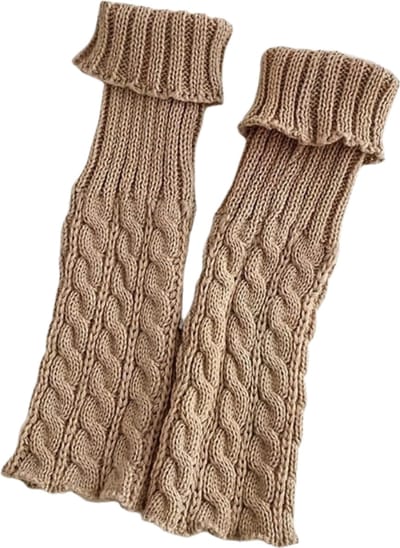 Nivard Beenwarmers - Dames - Overknee - Ballet - Wol - Kniekousen - Leg Warmers - Warm - Winter - Khaki