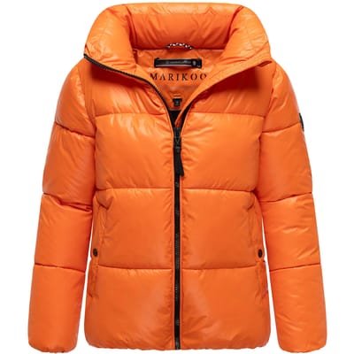 Marikoo dames winterjas Hazalee in puffer-stijl met glanzende look
